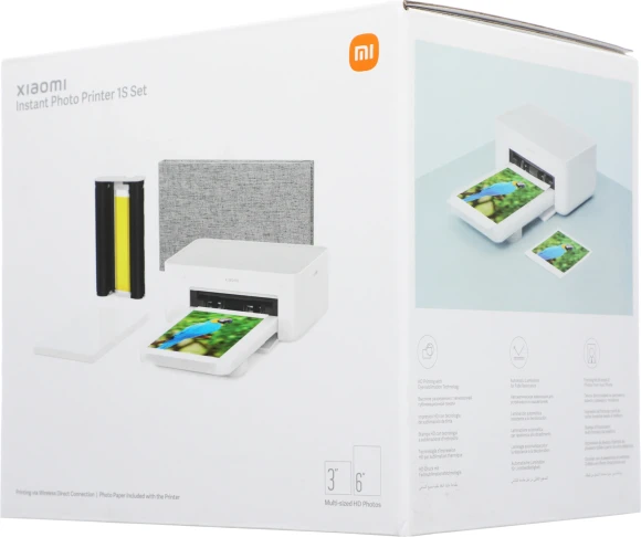Принтер сублимационный Xiaomi Instant 1S Set EU (BHR6747GL) белый Принтер сублимационный Xiaomi Instant 1S Set EU (BHR6747GL) белый