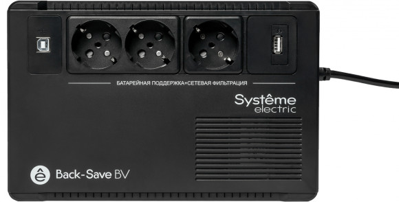 Источник бесперебойного питания Systeme Electriс BV BVSE600RS 360Вт 600ВА черный