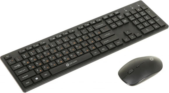 Клавиатура + мышь Оклик 240M клав:черный мышь:черный USB беспроводная slim Multimedia (1091253) Клавиатура + мышь Оклик 240M клав:черный мышь:черный USB беспроводная slim Multimedia (1091253)