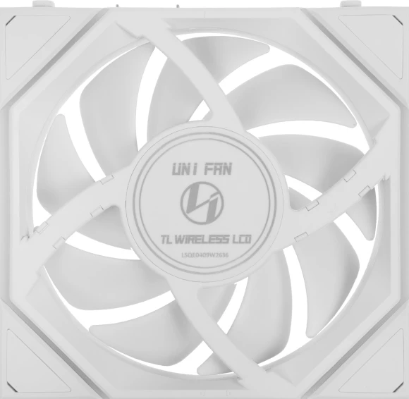 Вентилятор для корпуса Lian-Li Uni Fan TL Wireless LCD 120 LCD Reverse ARGB 120х124x28 белый 4-pin 31дБ (G99.12RTLLCD1W1W.R0) Ret