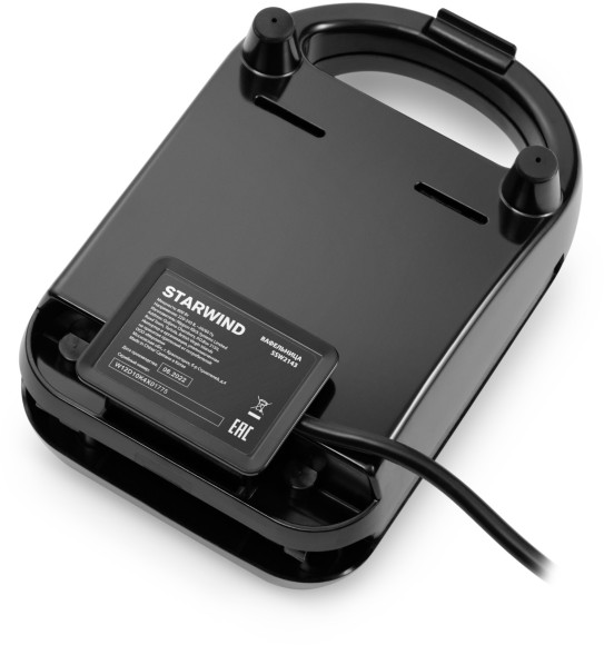 Сэндвичница Starwind SSW2143 600Вт черный/черный
