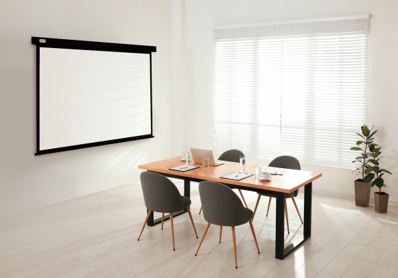 Экран Cactus 124.5x221см Wallscreen CS-PSW-124X221-BK 16:9 настенно-потолочный рулонный черный Экран Cactus 124.5x221см Wallscreen CS-PSW-124X221-BK 16:9 настенно-потолочный рулонный черный