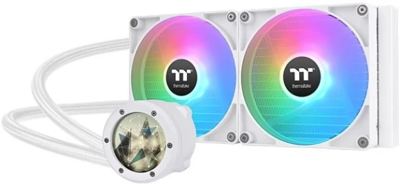 Система водяного охлаждения Thermaltake TH280 V2 Ultra Snow ARGB Soc-AM5/AM4/1200/1700/1851 белый 4-pin 34.7dB Al+Cu LCD Ret (CL-W406-PL14SW-A)
