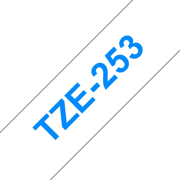 Картридж ленточный Brother TZE253 синий на белом 24x8 для Brother P-Touch Картридж ленточный Brother TZE253 синий на белом 24x8 для Brother P-Touch