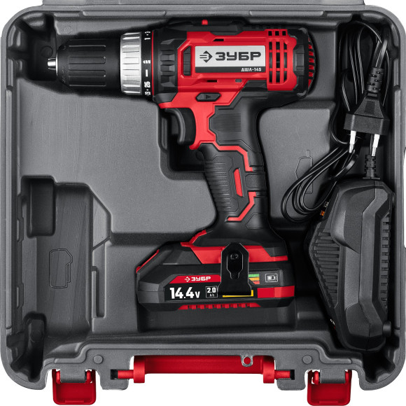 Дрель-шуруповерт Зубр ДШЛ-145-21 аккум. патрон:быстрозажимной Дрель-шуруповерт Зубр ДШЛ-145-21 аккум. патрон:быстрозажимной