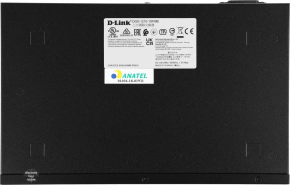 Коммутатор D-Link DGS-1210-10P/ME/B1A 8x1Гбит/с 2SFP 8PoE управляемый Коммутатор D-Link DGS-1210-10P/ME/B1A 8x1Гбит/с 2SFP 8PoE управляемый