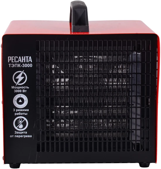 Тепловая пушка электрическая Ресанта ТЭПК-3000 3000Вт красный/черный Тепловая пушка электрическая Ресанта ТЭПК-3000 3000Вт красный/черный