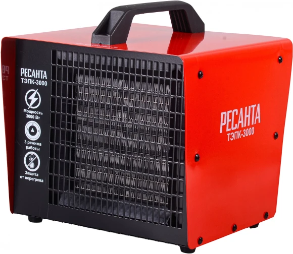 Тепловая пушка электрическая Ресанта ТЭПК-3000 3000Вт красный/черный Тепловая пушка электрическая Ресанта ТЭПК-3000 3000Вт красный/черный