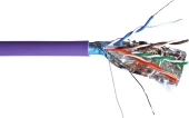 Кабель информационный Lanmaster TWT-5EFTP-NGLS кат.5E FTP 4 пары 24AWG нг(А)-LS внутренний 305м фиолетовый Кабель информационный Lanmaster TWT-5EFTP-NGLS кат.5E FTP 4 пары 24AWG нг(А)-LS внутренний 305м фиолетовый