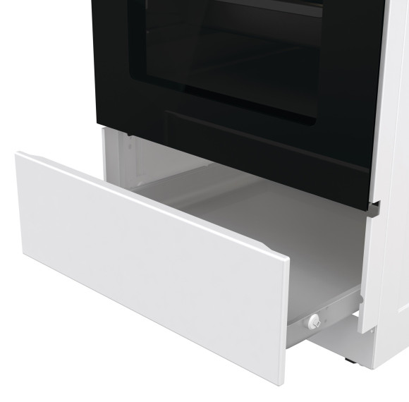 Плита Комбинированная Gorenje GK5A21WH белый/черный (стеклянная крышка) реш.сталь