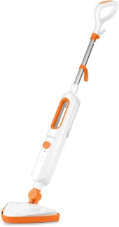 Швабра паровая Kitfort КТ-1048-2 1300Вт белый/оранжевый Швабра паровая Kitfort КТ-1048-2 1300Вт белый/оранжевый