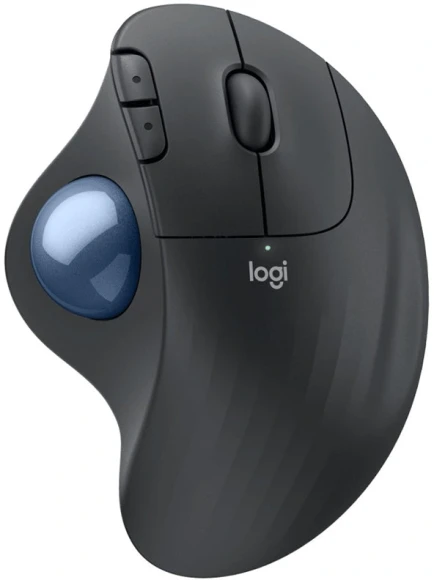 Трекбол Logitech M575S черный оптическая 2000dpi беспров. BT/Radio USB 4but (910-007035)