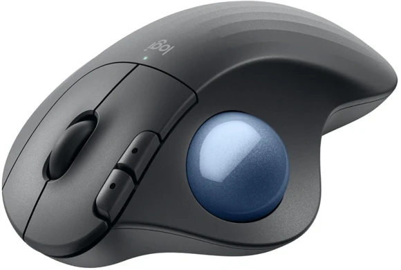 Трекбол Logitech M575S черный оптическая 2000dpi беспров. BT/Radio USB 4but (910-007035)