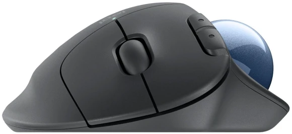 Трекбол Logitech M575S черный оптическая 2000dpi беспров. BT/Radio USB 4but (910-007035)