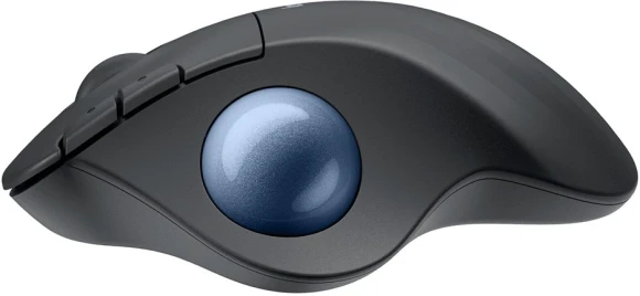 Трекбол Logitech M575S черный оптическая 2000dpi беспров. BT/Radio USB 4but (910-007035)