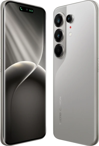 Смартфон Tecno Camon 50 Ultra 5G 256Gb 8Gb титан моноблок 3G 4G 2Sim 6.78" 1208x2644 Android 16 50Mpix 802.11 a/b/g/n/ac/ax NFC GPS GSM900/1800 GSM1900 Protect FM Смартфон Tecno Camon 50 Ultra 5G 256Gb 8Gb титан моноблок 3G 4G 2Sim 6.78" 1208x2644 Android 16 50Mpix 802.11 a/b/g/n/ac/ax NFC GPS GSM900/1800 GSM1900 Protect FM