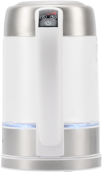 Чайник электрический Hyundai HYK-S5807 1.7л. 2200Вт белый/серебристый корпус: стекло/металл Чайник электрический Hyundai HYK-S5807 1.7л. 2200Вт белый/серебристый корпус: стекло/металл