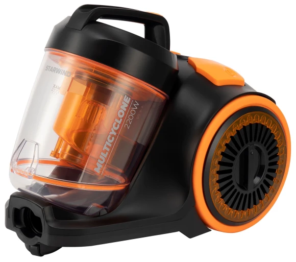 Пылесос Starwind SCV2285 2200Вт черный/оранжевый