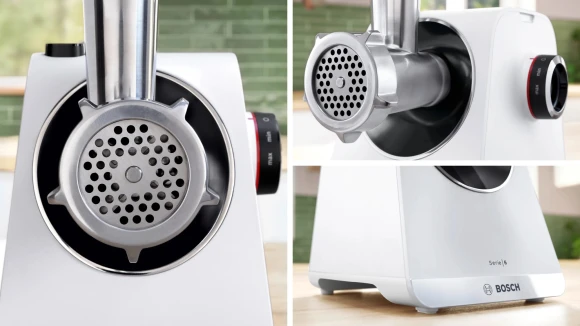 Мясорубка Bosch MFWS609W 2100Вт белый/черный