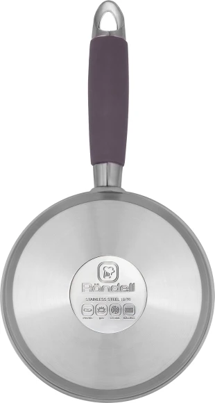 Ковш Rondell Akzent RDS-1386 1.3л. d=16см (с крышкой) стальной