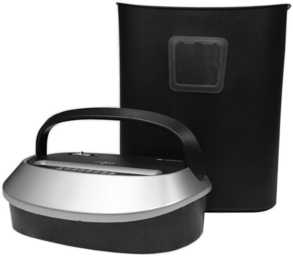 Шредер Heleos УМ30-4 черный/серебристый (секр.P-4) фрагменты 14лист. 30лтр. скрепки скобы пл.карты CD Шредер Heleos УМ30-4 черный/серебристый (секр.P-4) фрагменты 14лист. 30лтр. скрепки скобы пл.карты CD