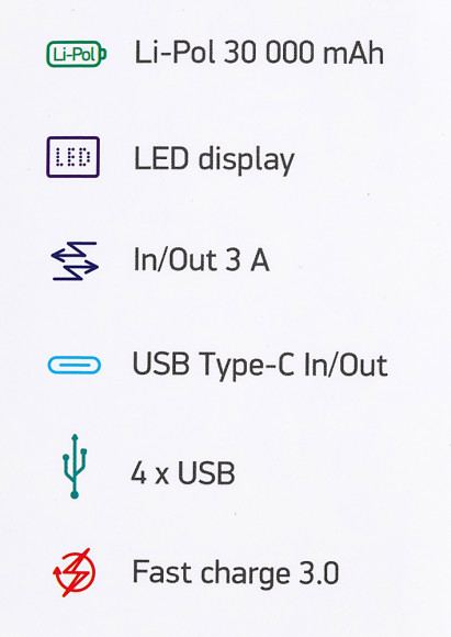 Мобильный аккумулятор Digma DGP-30000-4U 30000mAh QC4.0/PD3.0 22.5W 3A 4xUSB-A/USB-C черный (DGP-30000-4U-B) Мобильный аккумулятор Digma DGP-30000-4U 30000mAh QC4.0/PD3.0 22.5W 3A 4xUSB-A/USB-C черный (DGP-30000-4U-B)