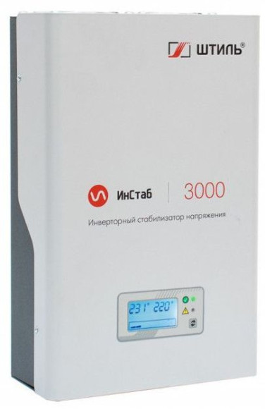 Стабилизатор напряжения Штиль ИнСтаб IS3000 2500Вт 3000ВА белый Стабилизатор напряжения Штиль ИнСтаб IS3000 2500Вт 3000ВА белый