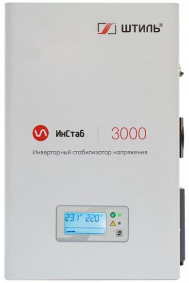 Стабилизатор напряжения Штиль ИнСтаб IS3000 2500Вт 3000ВА белый Стабилизатор напряжения Штиль ИнСтаб IS3000 2500Вт 3000ВА белый
