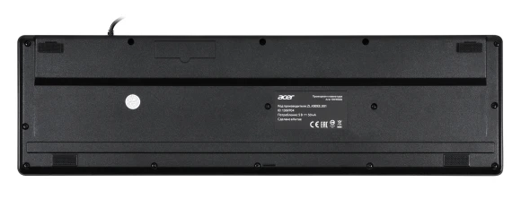 Клавиатура Acer OKW020 черный USB slim Multimedia (ZL.KBDEE.001)
