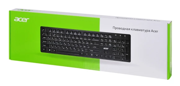 Клавиатура Acer OKW020 черный USB slim Multimedia (ZL.KBDEE.001)