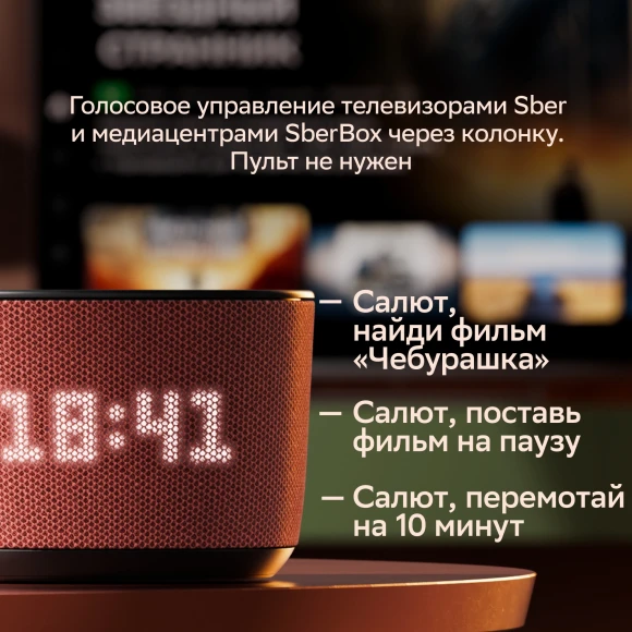 Умная колонка Sber Boom Home SBDV-00171G Салют серый 8W Mono BT/Wi-Fi (без.бат) Умная колонка Sber Boom Home SBDV-00171G Салют серый 8W Mono BT/Wi-Fi (без.бат)