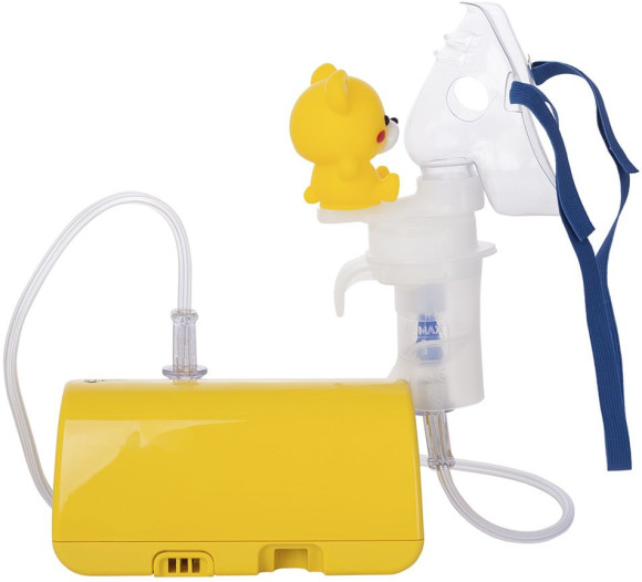 Ингалятор Omron NE-C24 Kids (NE-C801S-KDRU) компрессорный стационарный желтый Ингалятор Omron NE-C24 Kids (NE-C801S-KDRU) компрессорный стационарный желтый