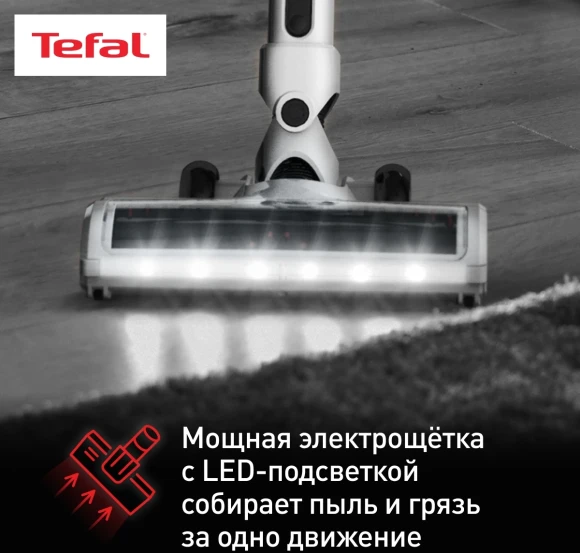 Пылесос Tefal Handstick TY6975WO белый/черный