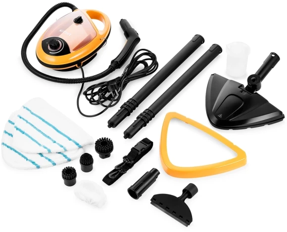 Пароочиститель ручной Kitfort КТ-9158-1 1300Вт желтый/черный