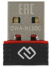 Сетевой адаптер Wi-Fi Digma DWA-N150C N150 USB 2.0 (ант.внутр.) 1ант.