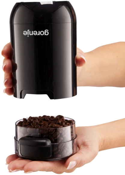 Кофемолка Gorenje SMK150SB 150Вт сист.помол.:ротац.нож вместим.:45гр черный Кофемолка Gorenje SMK150SB 150Вт сист.помол.:ротац.нож вместим.:45гр черный