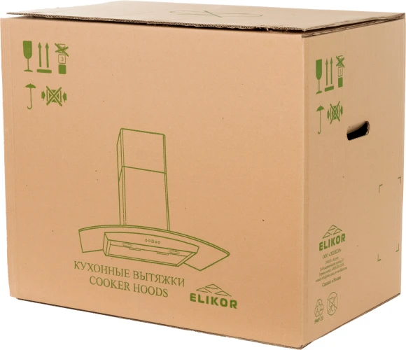 Вытяжка каминная Elikor Рубин 60П-650-К3Д черный управление: кнопочное (1 мотор)