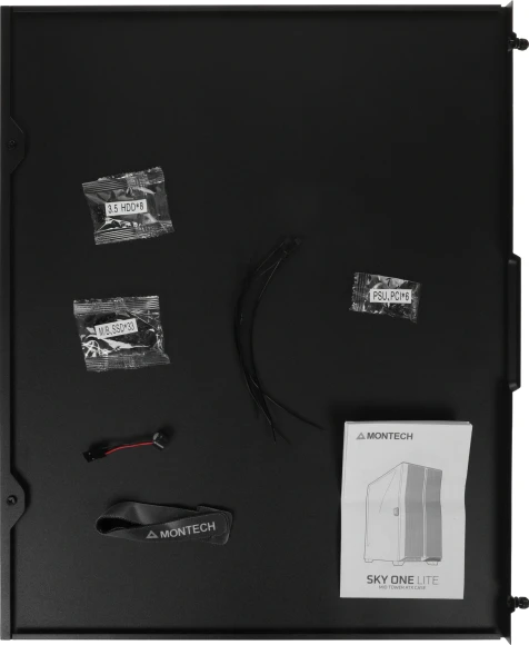 Корпус Montech Sky One Lite черный без БП ATX 5x120mm 5x140mm 2xUSB3.0 audio bott PSU Корпус Montech Sky One Lite черный без БП ATX 5x120mm 5x140mm 2xUSB3.0 audio bott PSU