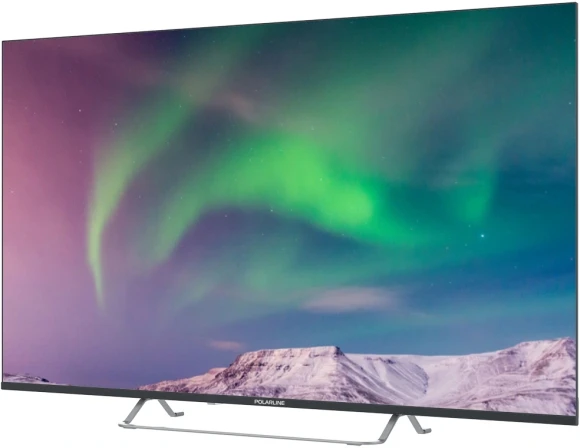 Телевизор QLED PolarLine 50" 50PQ71STC-SM черный/серебристый 4K Ultra HD 60Hz DVB-T DVB-T2 DVB-C DVB-S2 USB WiFi Smart TV (RUS)