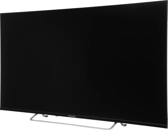 Телевизор QLED PolarLine 50" 50PQ71STC-SM черный/серебристый 4K Ultra HD 60Hz DVB-T DVB-T2 DVB-C DVB-S2 USB WiFi Smart TV (RUS)