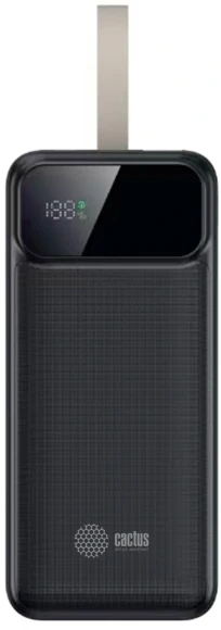 Мобильный аккумулятор Cactus CS-PBFSND-40000 40000mAh 65W 3A USB-A/USB-C черный