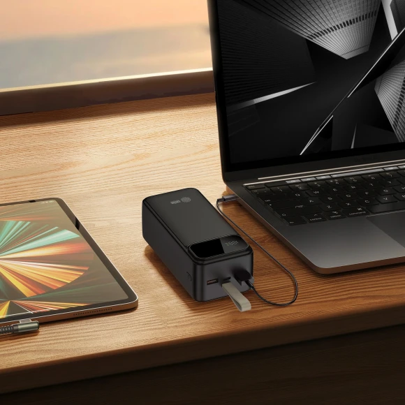 Мобильный аккумулятор Cactus CS-PBFSND-40000 40000mAh 65W 3A USB-A/USB-C черный