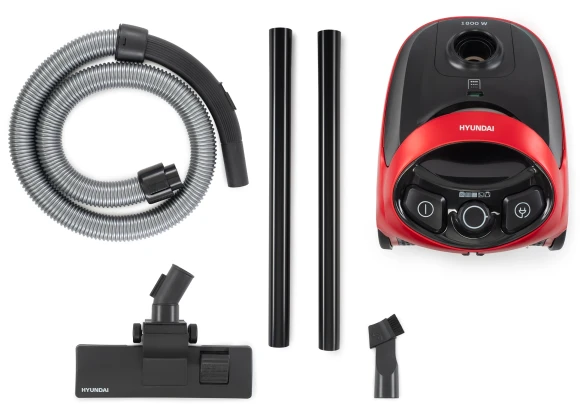 Пылесос Hyundai HYV-B1570 1800Вт красный/черный (в компл.:1мешок) Пылесос Hyundai HYV-B1570 1800Вт красный/черный (в компл.:1мешок)