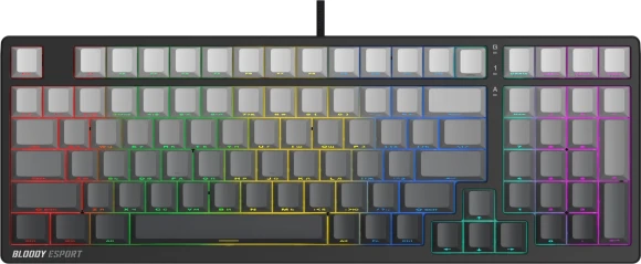Клавиатура A4Tech MS98 PLUS механическая черный/серый USB for gamer LED кабель 1.8м