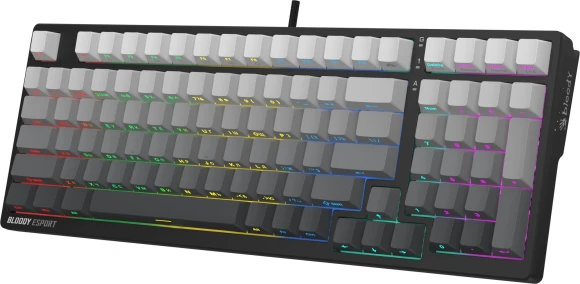 Клавиатура A4Tech MS98 PLUS механическая черный/серый USB for gamer LED кабель 1.8м