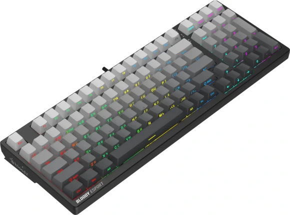 Клавиатура A4Tech MS98 PLUS механическая черный/серый USB for gamer LED кабель 1.8м