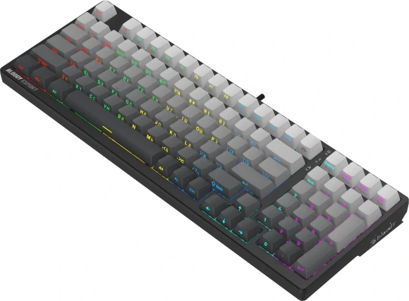 Клавиатура A4Tech MS98 PLUS механическая черный/серый USB for gamer LED кабель 1.8м