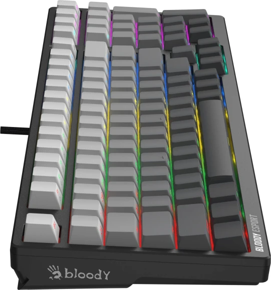 Клавиатура A4Tech MS98 PLUS механическая черный/серый USB for gamer LED кабель 1.8м
