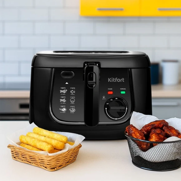 Фритюрница Kitfort КТ-2018 1800Вт черный