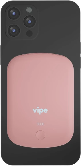 Мобильный аккумулятор Vipe Jake 5000mAh PD 20W 3A USB-C беспров.зар. розовый (VPPBJAKE5KSTPNK)